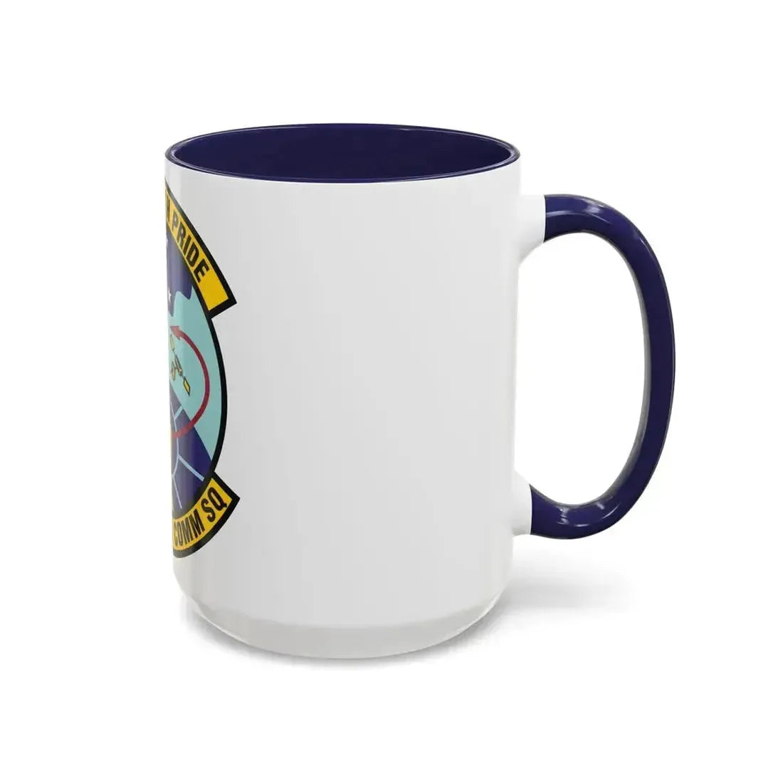 644th Combat Communications Squadron (U.S. Air Force) Accent Coffee Mug - Go Mug Yourself