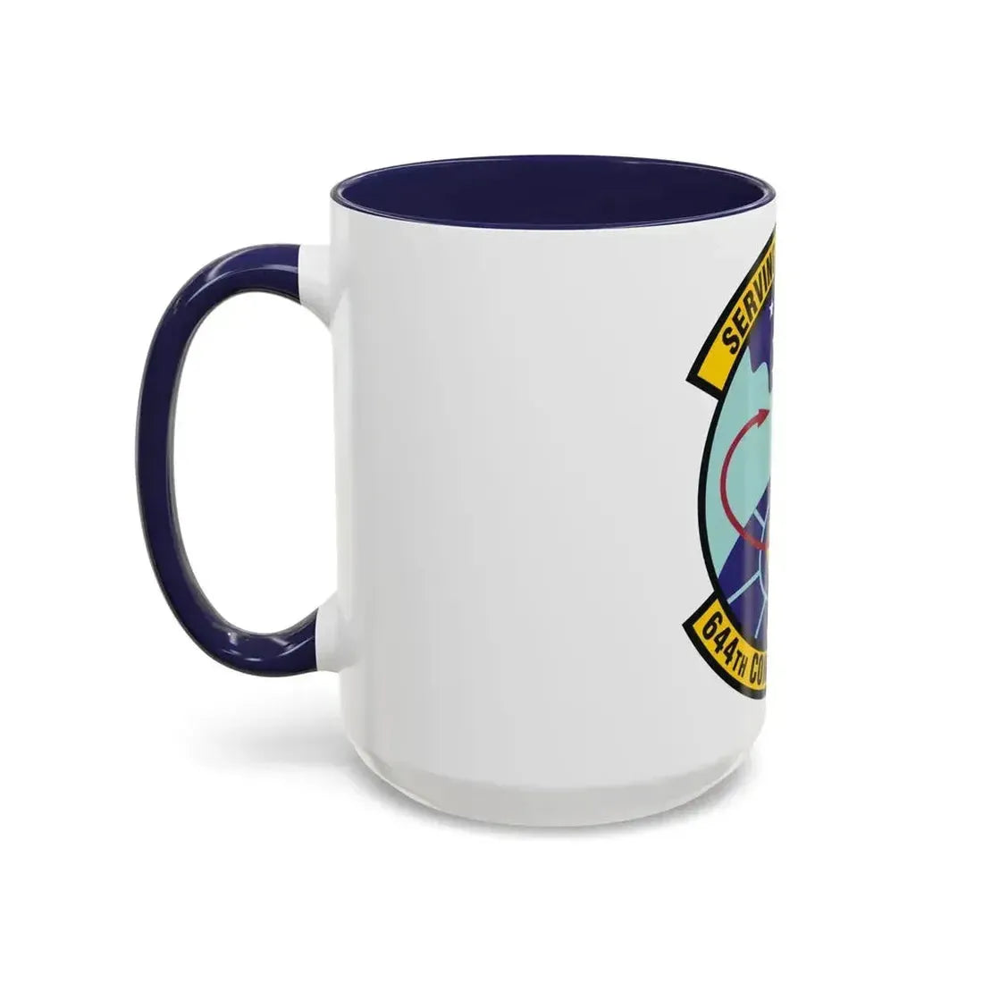 644th Combat Communications Squadron (U.S. Air Force) Accent Coffee Mug - Go Mug Yourself