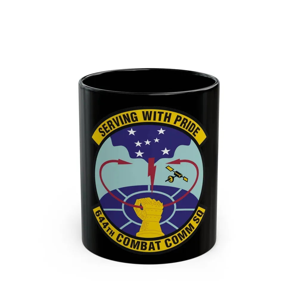 644th Combat Communications Squadron (U.S. Air Force) Black Coffee Mug 11oz - Go Mug Yourself