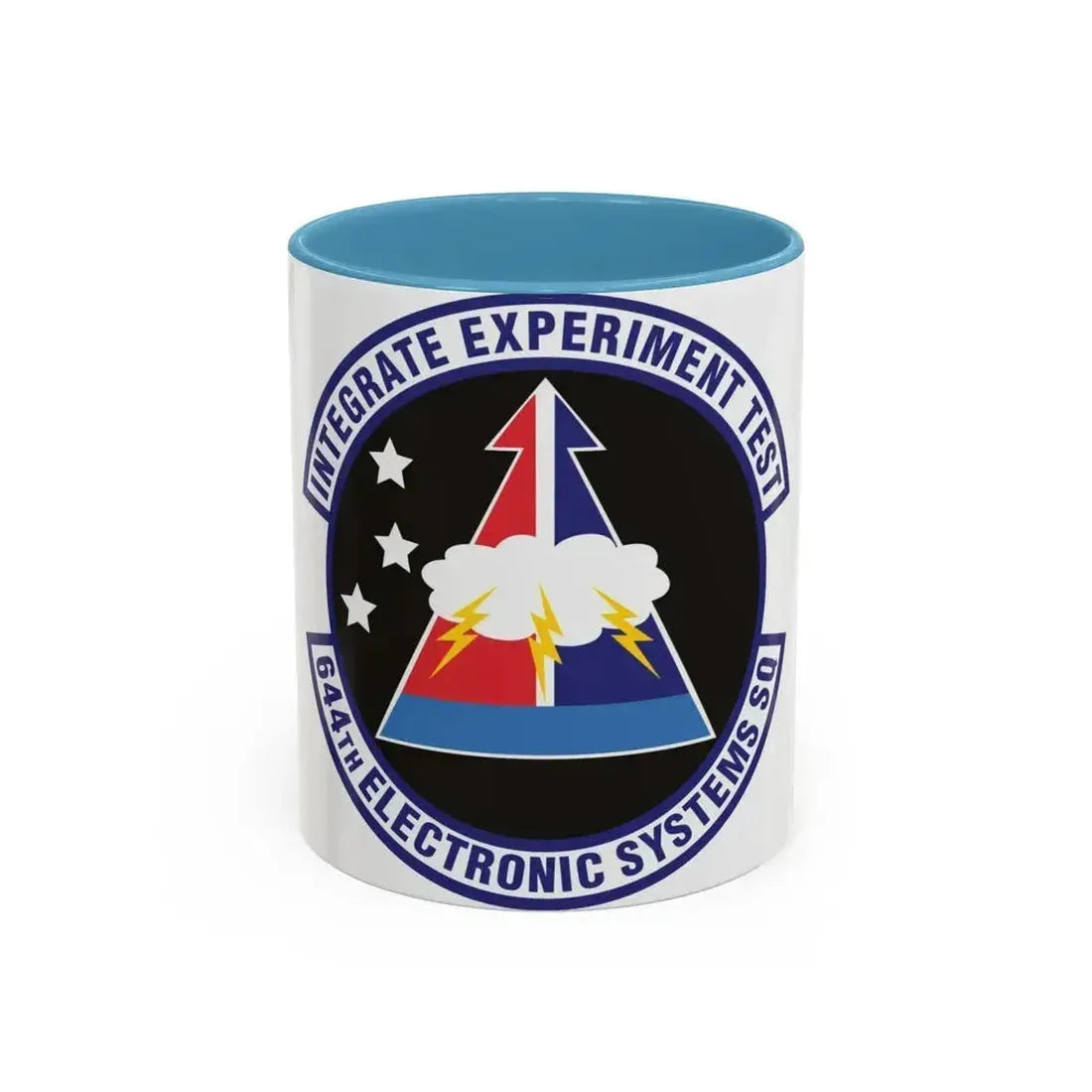 644th Electronic Systems Squadron (U.S. Air Force) Accent Coffee Mug 11oz Light Blue - Go Mug Yourself