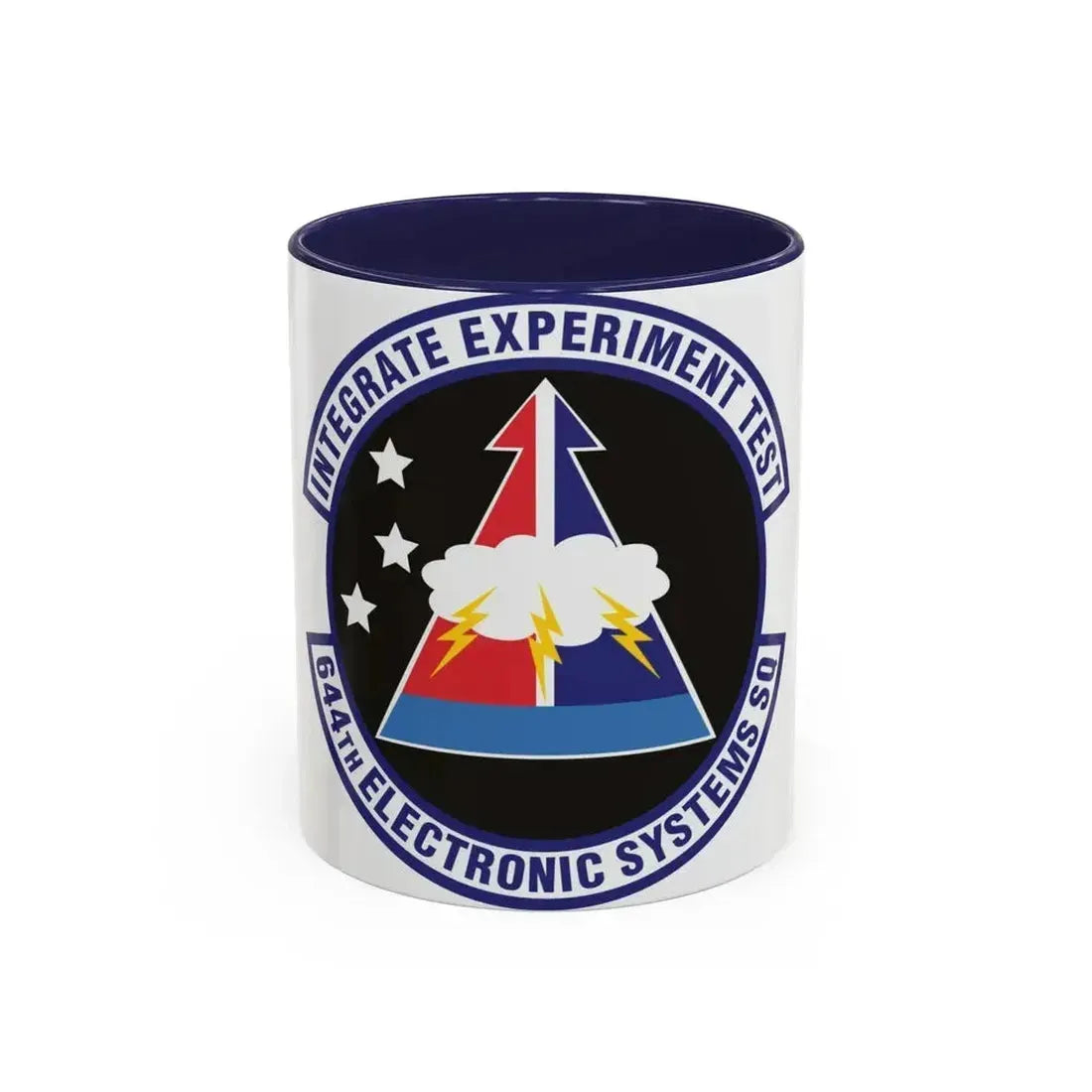644th Electronic Systems Squadron (U.S. Air Force) Accent Coffee Mug 11oz Navy - Go Mug Yourself