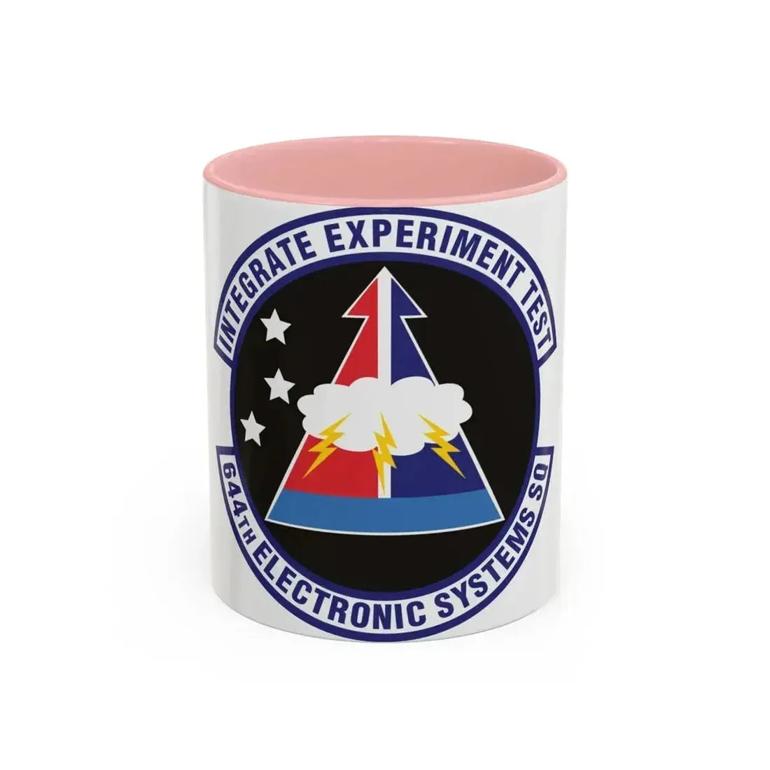 644th Electronic Systems Squadron (U.S. Air Force) Accent Coffee Mug 11oz Pink - Go Mug Yourself