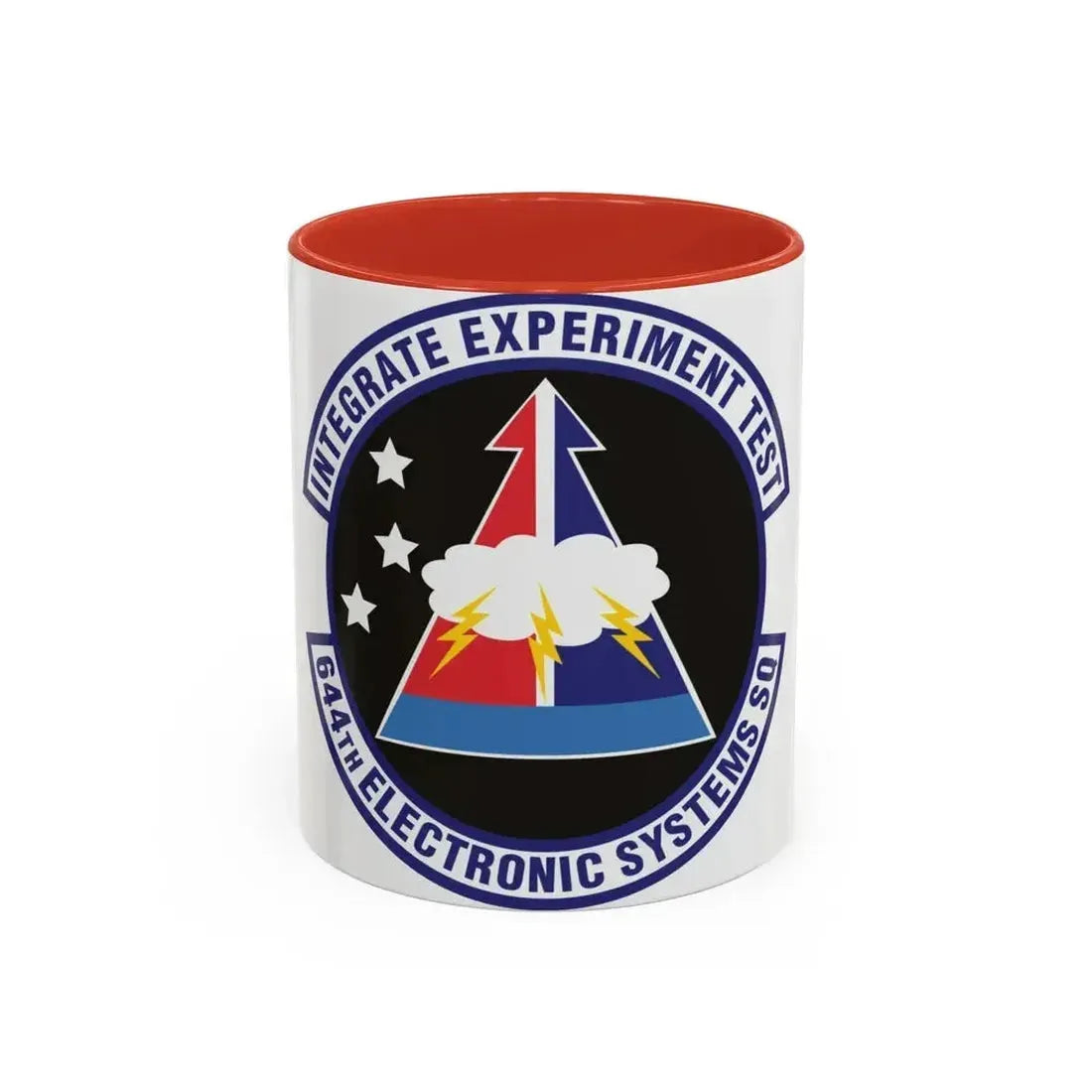 644th Electronic Systems Squadron (U.S. Air Force) Accent Coffee Mug 11oz Red - Go Mug Yourself