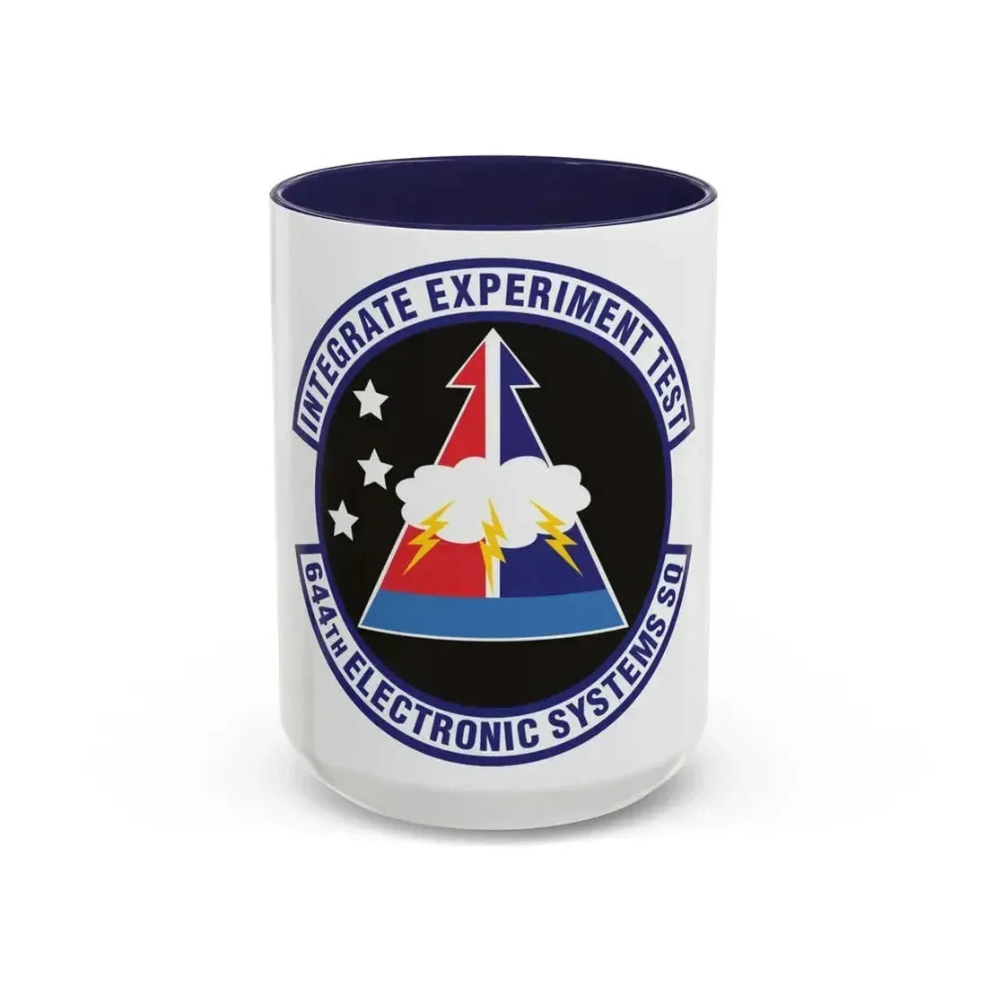 644th Electronic Systems Squadron (U.S. Air Force) Accent Coffee Mug 15oz Navy - Go Mug Yourself
