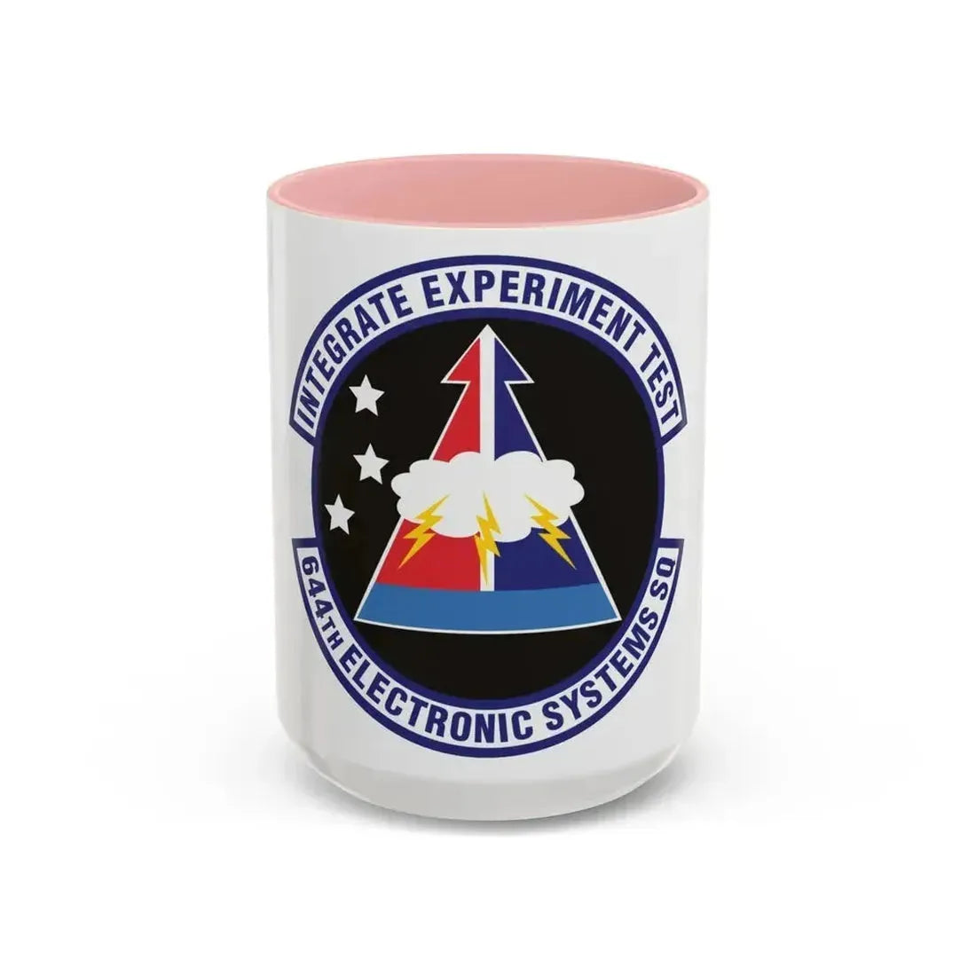 644th Electronic Systems Squadron (U.S. Air Force) Accent Coffee Mug 15oz Pink - Go Mug Yourself