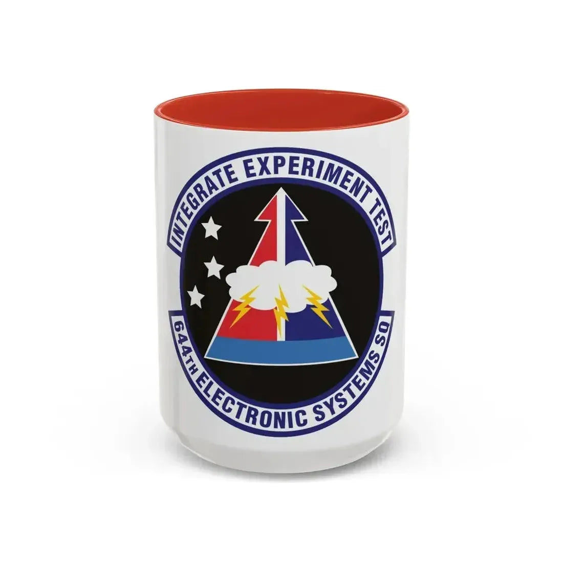 644th Electronic Systems Squadron (U.S. Air Force) Accent Coffee Mug 15oz Red - Go Mug Yourself