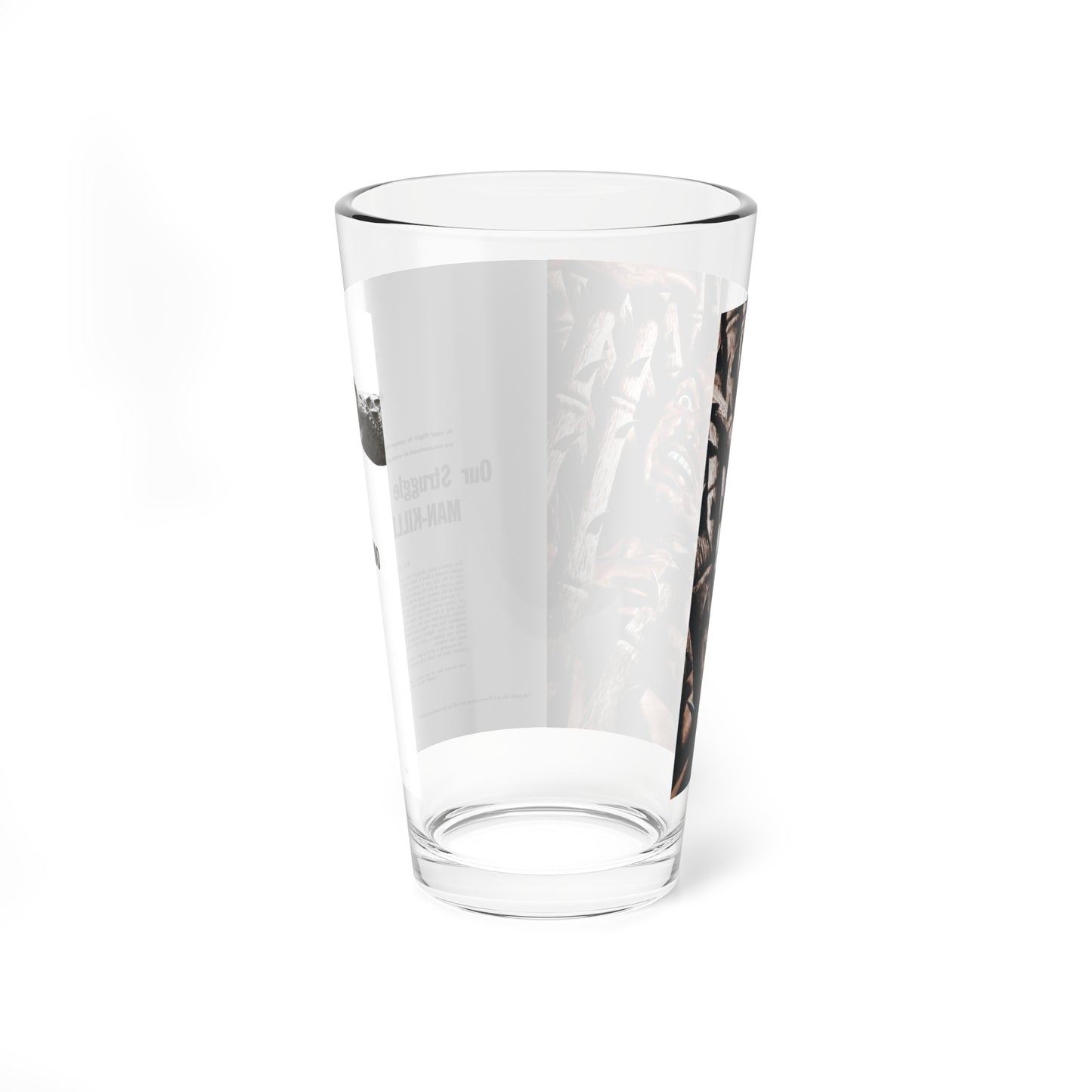 Our Struggle with the Man-Killing Bamboo, Fury, December 1957 (Magazine Illustration) Pint Glass 16oz