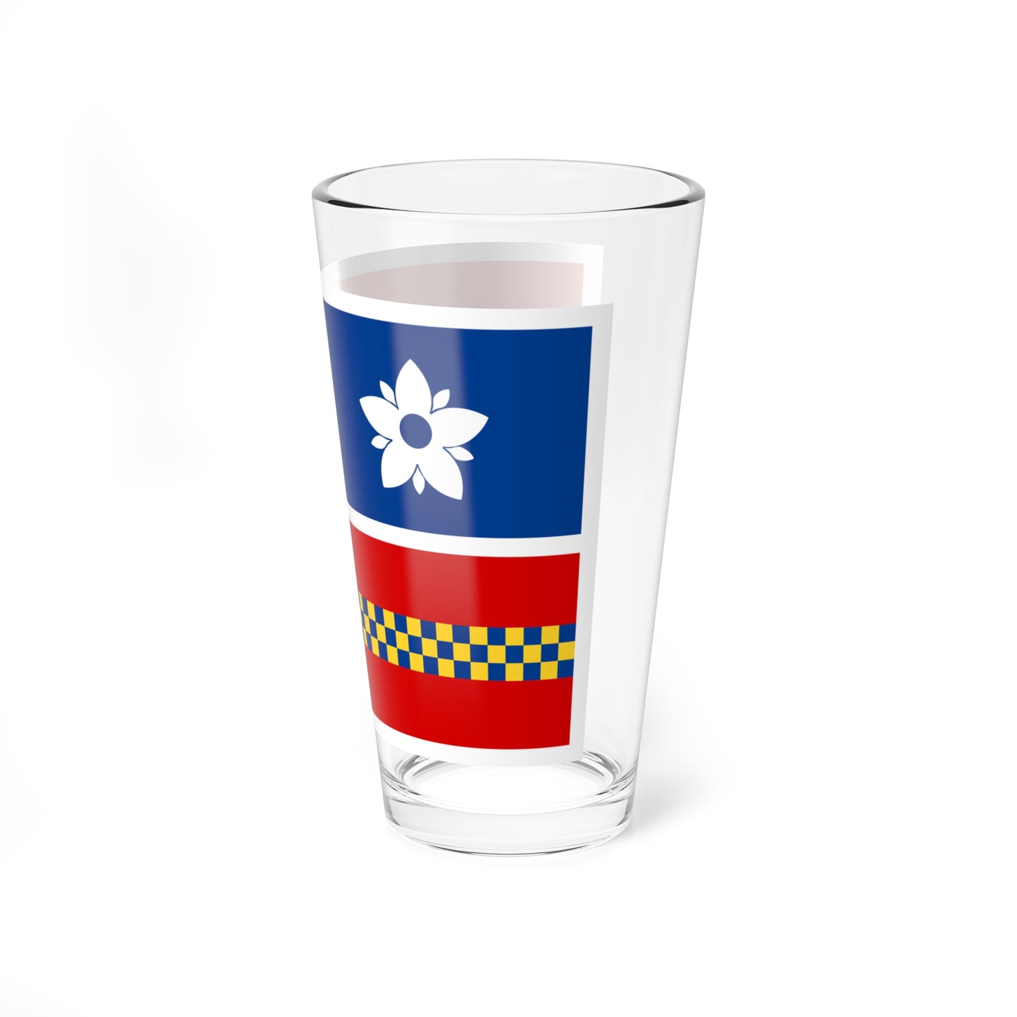 Flag of Leesburg Virginia (United States) Pint Glass 16oz