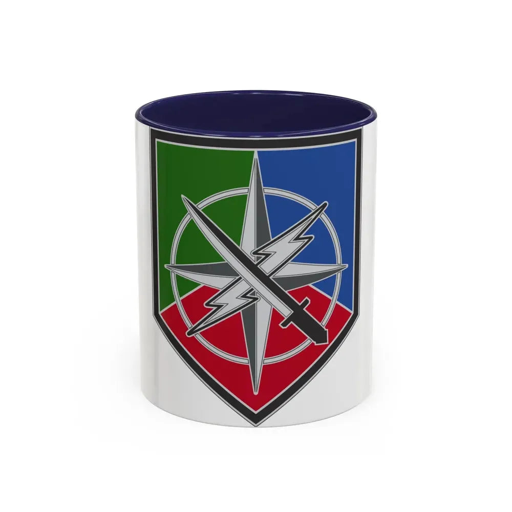 648 Maneuver Enhancement Brigade (U.S. Army) Accent Coffee Mug 11oz Navy - Go Mug Yourself