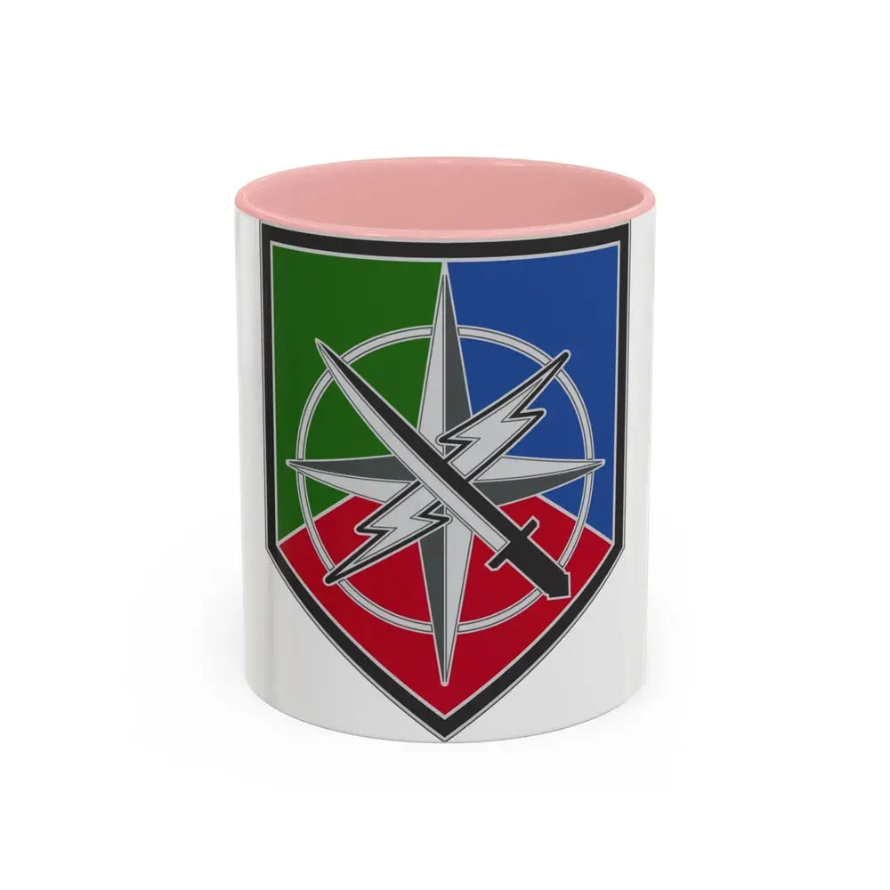 648 Maneuver Enhancement Brigade (U.S. Army) Accent Coffee Mug 11oz Pink - Go Mug Yourself