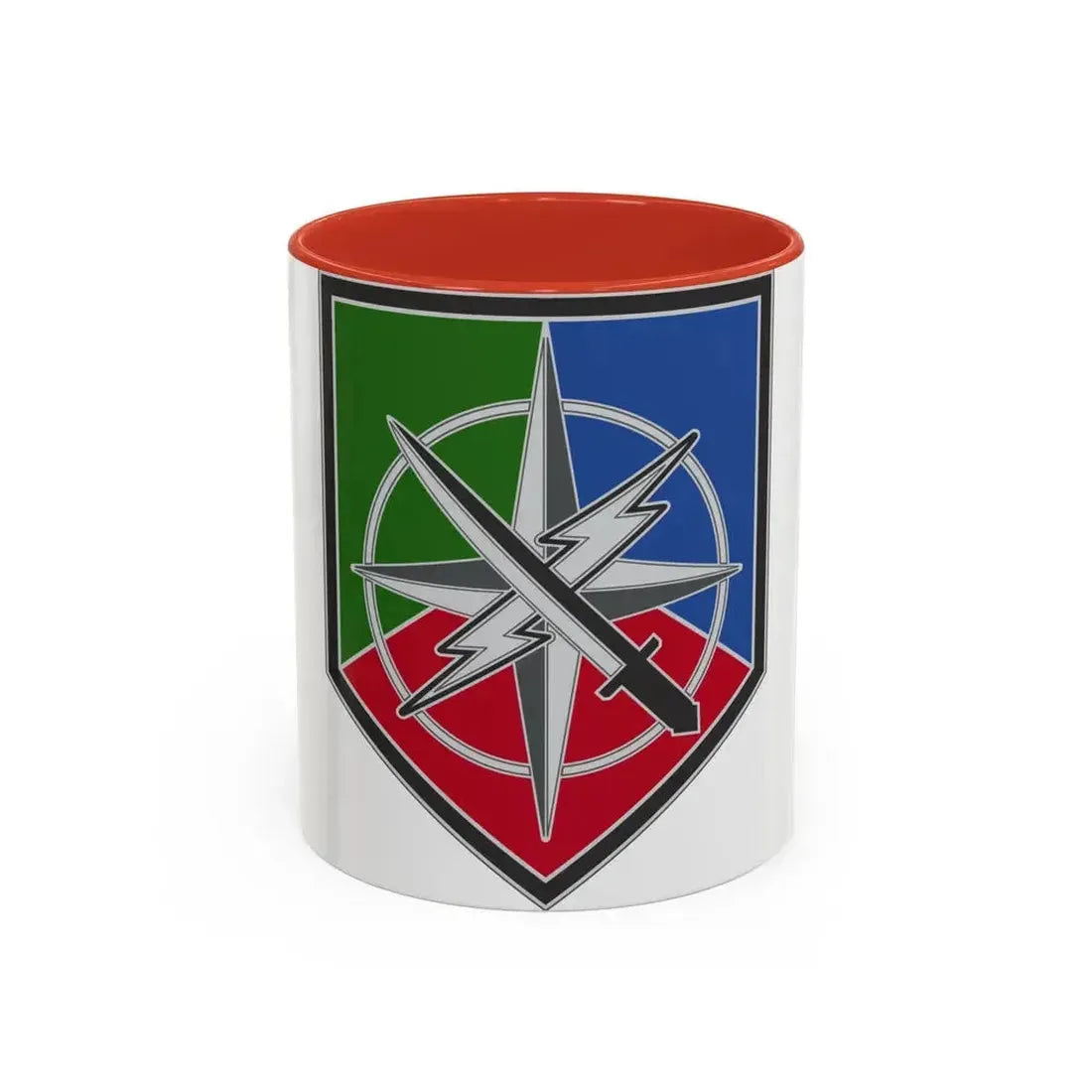 648 Maneuver Enhancement Brigade (U.S. Army) Accent Coffee Mug 11oz Red - Go Mug Yourself