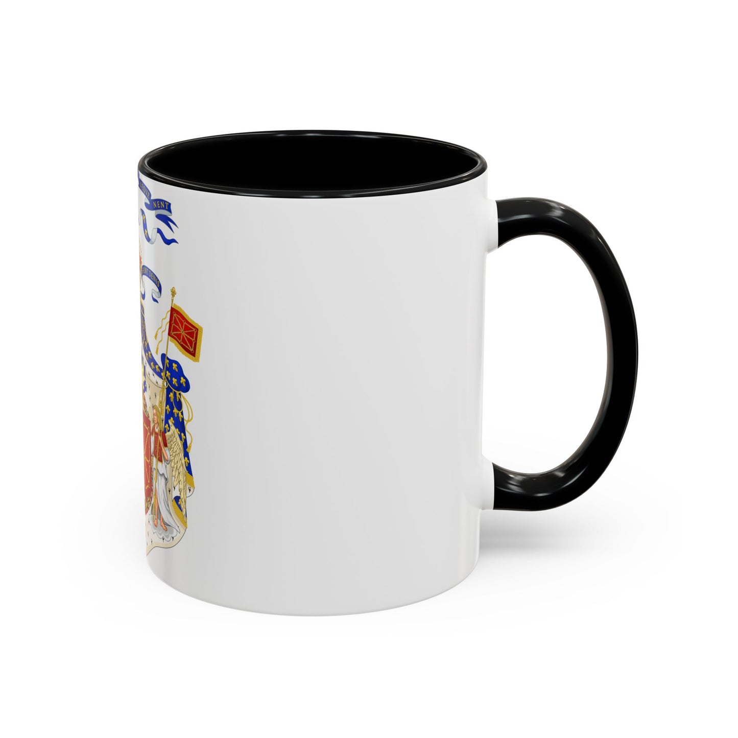 Grand Royal Coat of Arms of France & Navarre - Accent Coffee Mug