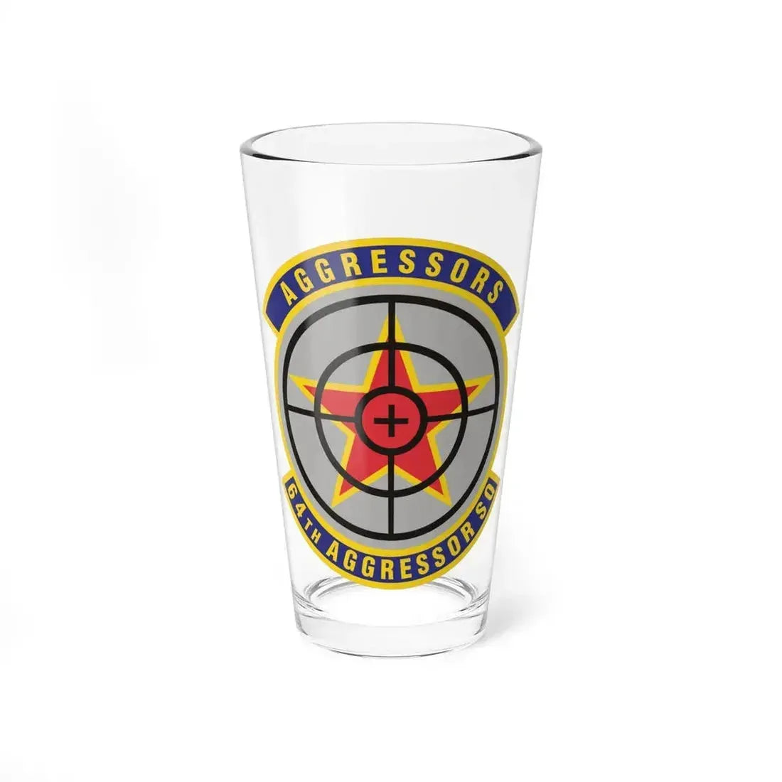 64th Aggressor Squadron (U.S. Air Force) Pint Glass 16oz 16oz - Go Mug Yourself