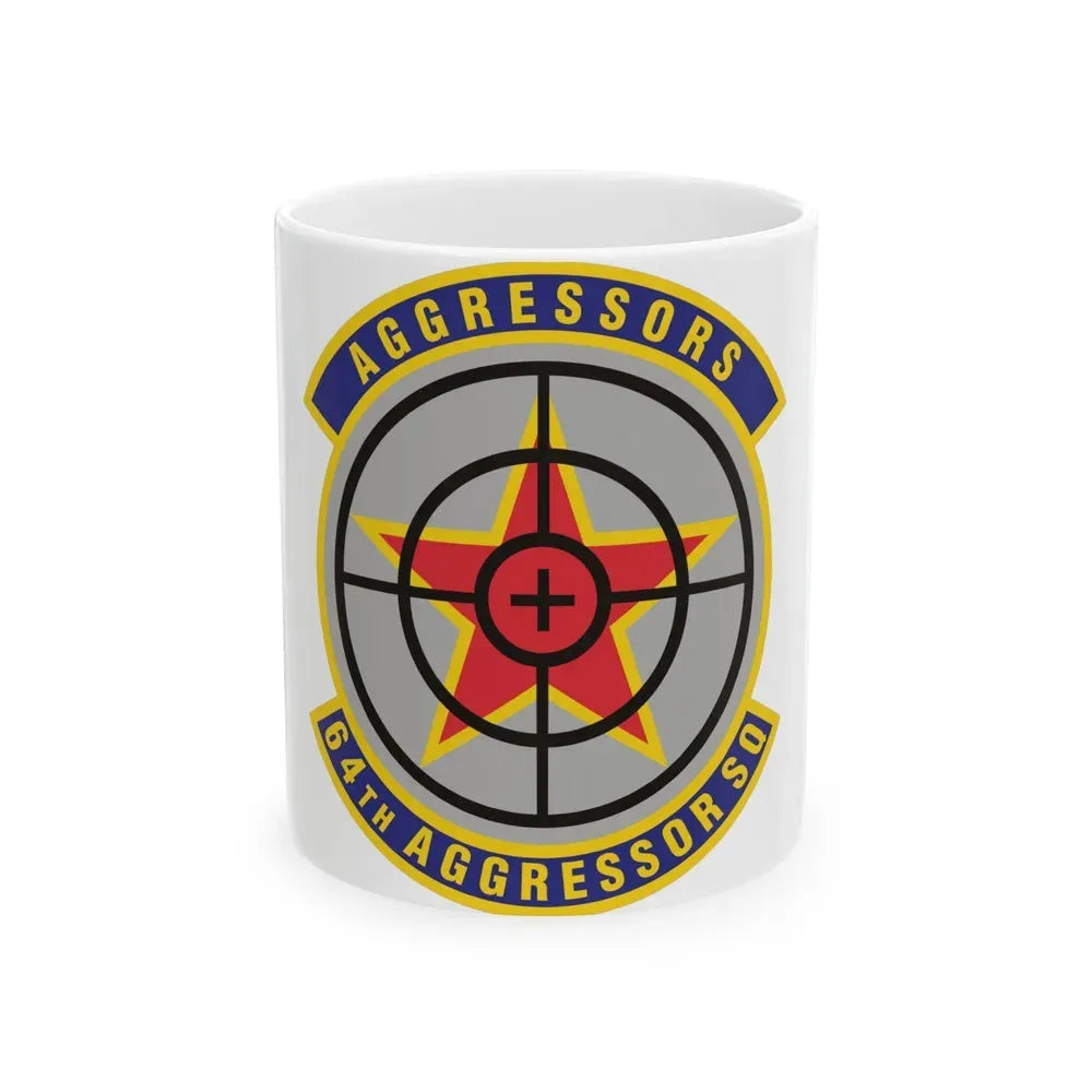 64th Aggressor Squadron (U.S. Air Force) White Coffee Mug 11oz - Go Mug Yourself