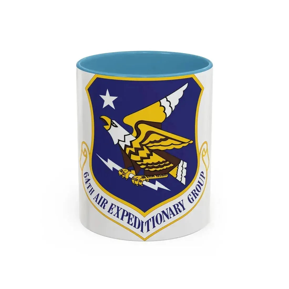 64th Air Expeditionary Group (U.S. Air Force) Accent Coffee Mug 11oz Light Blue - Go Mug Yourself