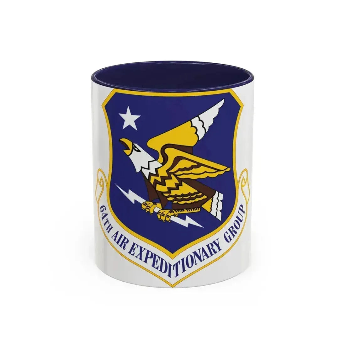 64th Air Expeditionary Group (U.S. Air Force) Accent Coffee Mug 11oz Navy - Go Mug Yourself