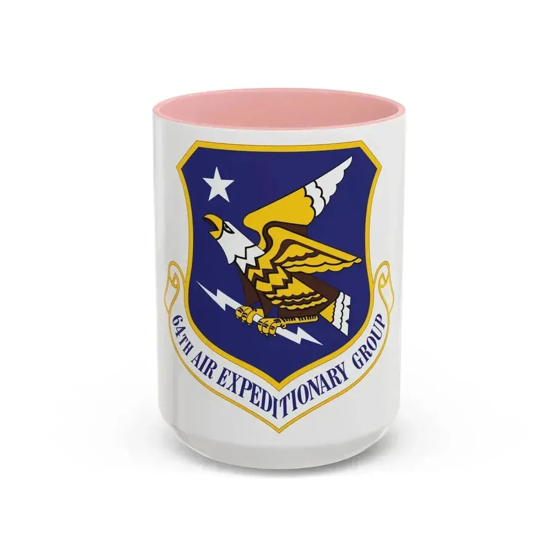 64th Air Expeditionary Group (U.S. Air Force) Accent Coffee Mug 15oz Pink - Go Mug Yourself