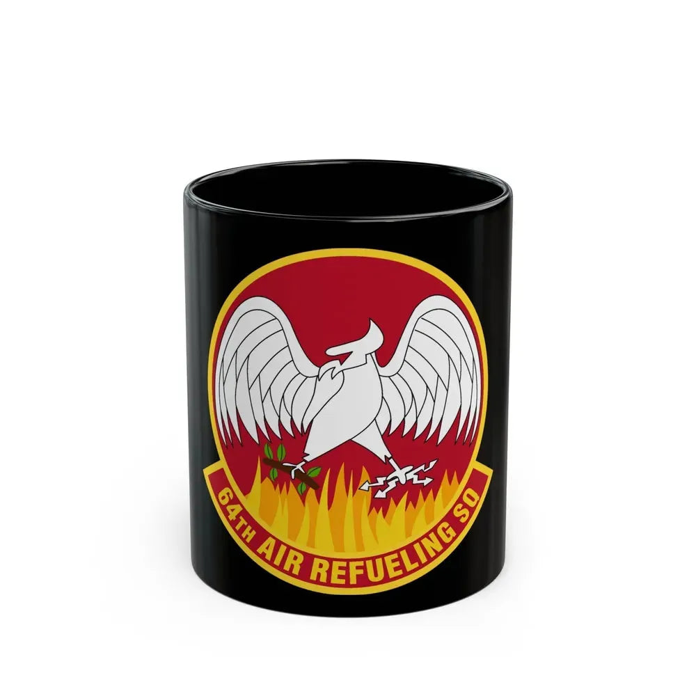 64th Air Refueling Squadron (U.S. Air Force) Black Coffee Mug 11oz - Go Mug Yourself