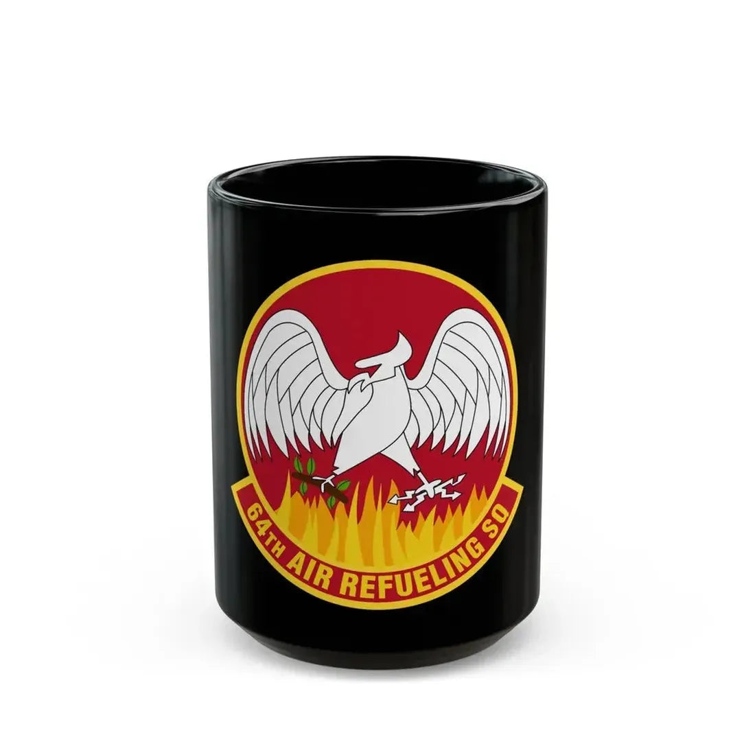 64th Air Refueling Squadron (U.S. Air Force) Black Coffee Mug - Go Mug Yourself