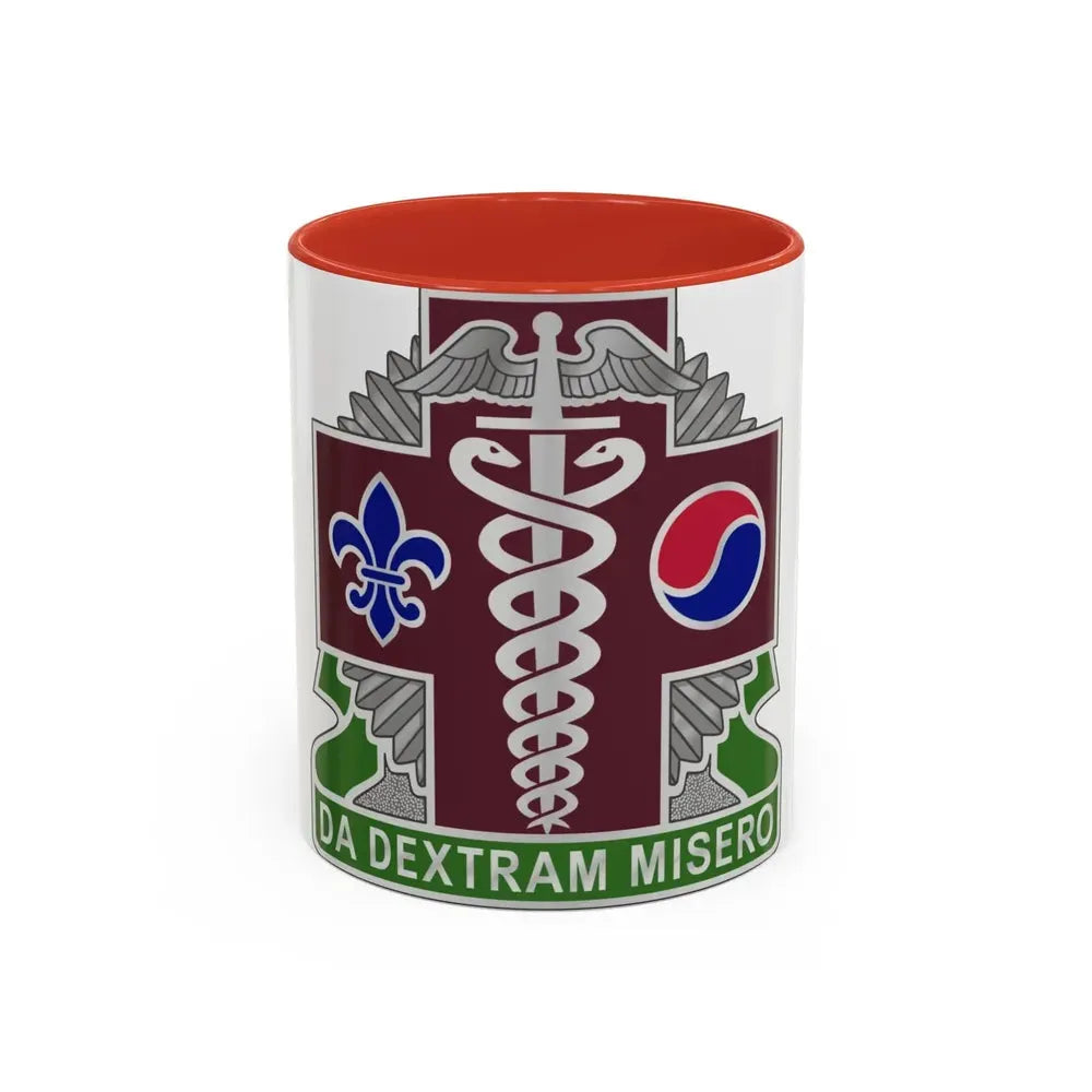 65 Medical Brigade 2 (U.S. Army) Accent Coffee Mug 11oz Red - Go Mug Yourself