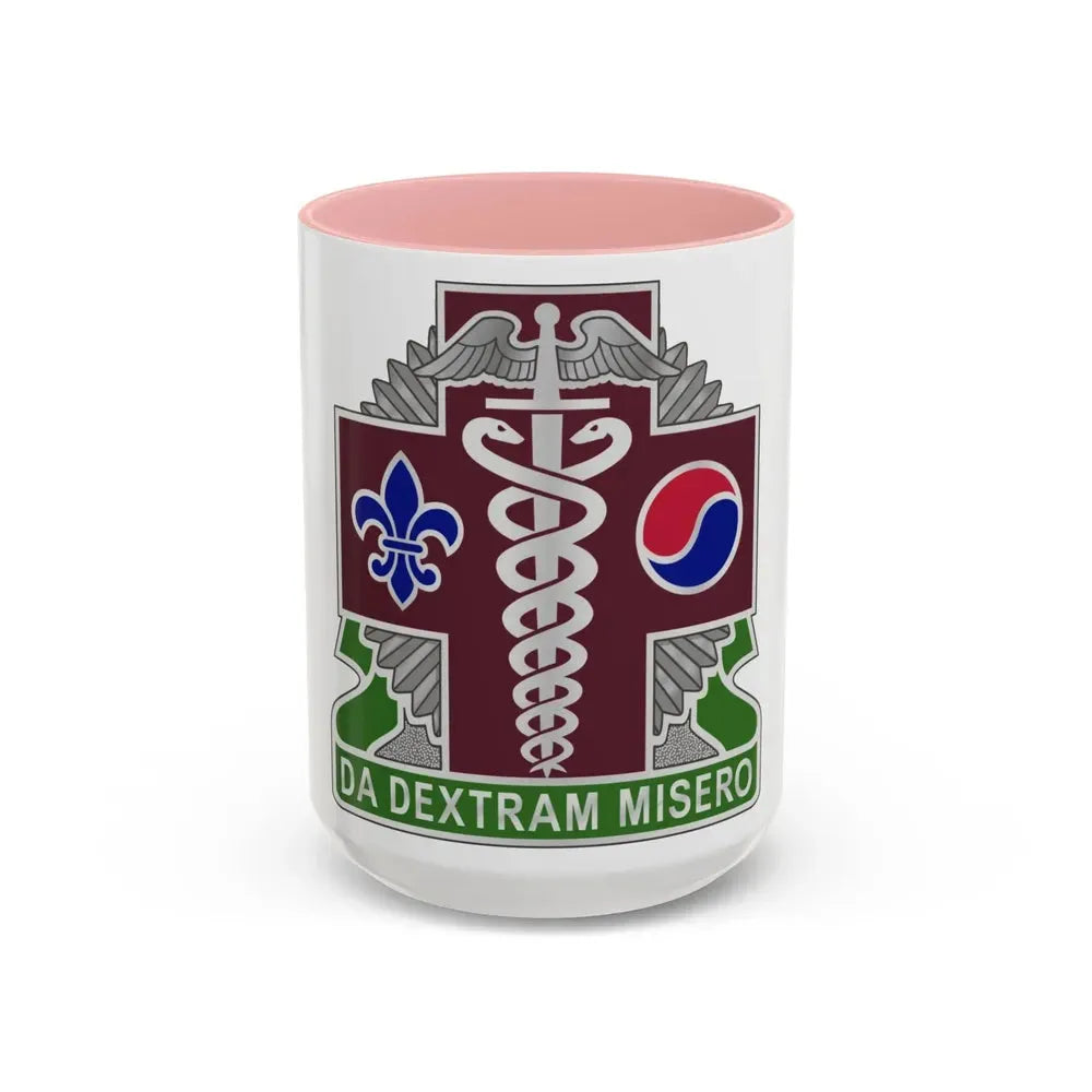 65 Medical Brigade 2 (U.S. Army) Accent Coffee Mug 15oz Pink - Go Mug Yourself
