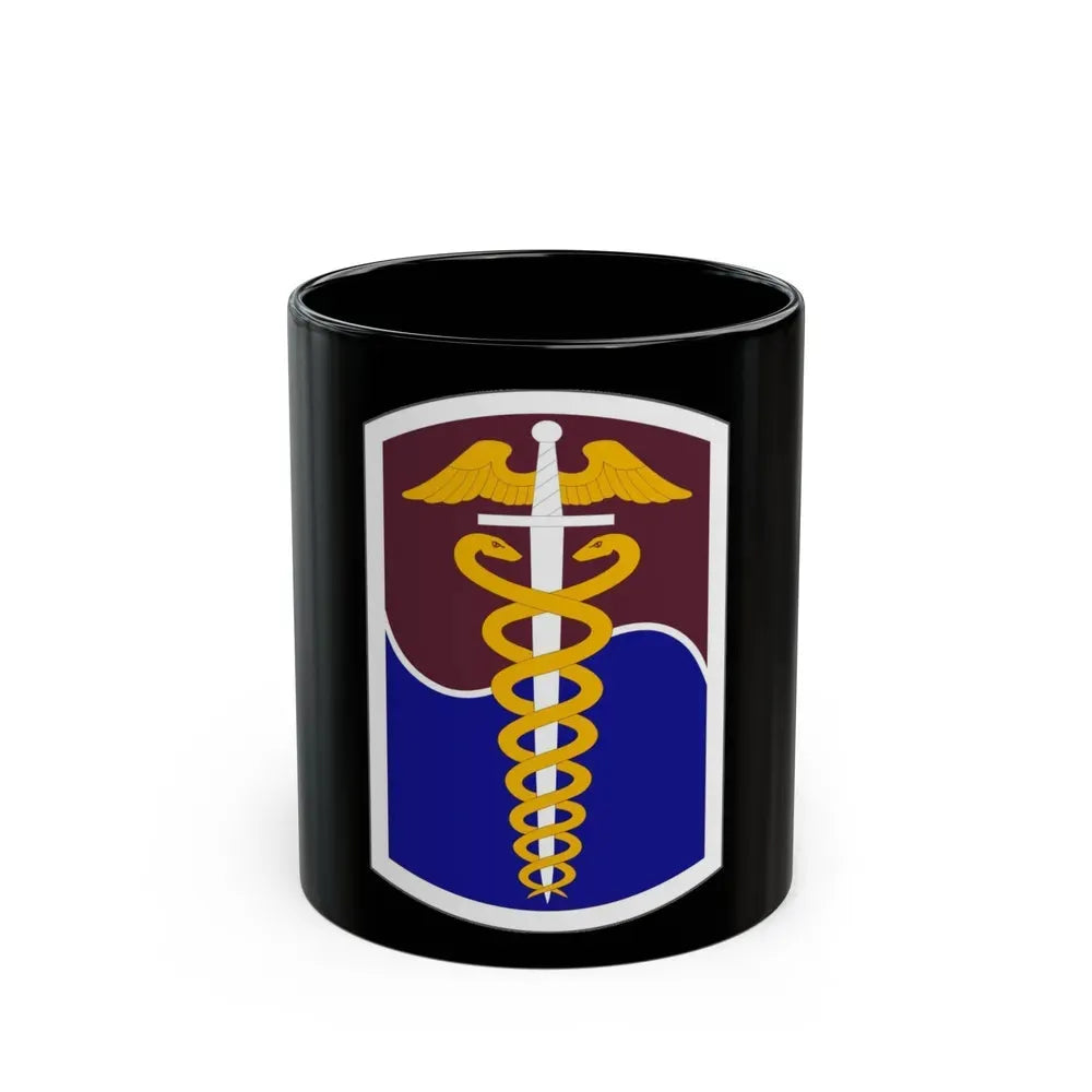 65 Medical Brigade (U.S. Army) Black Coffee Mug 11oz - Go Mug Yourself