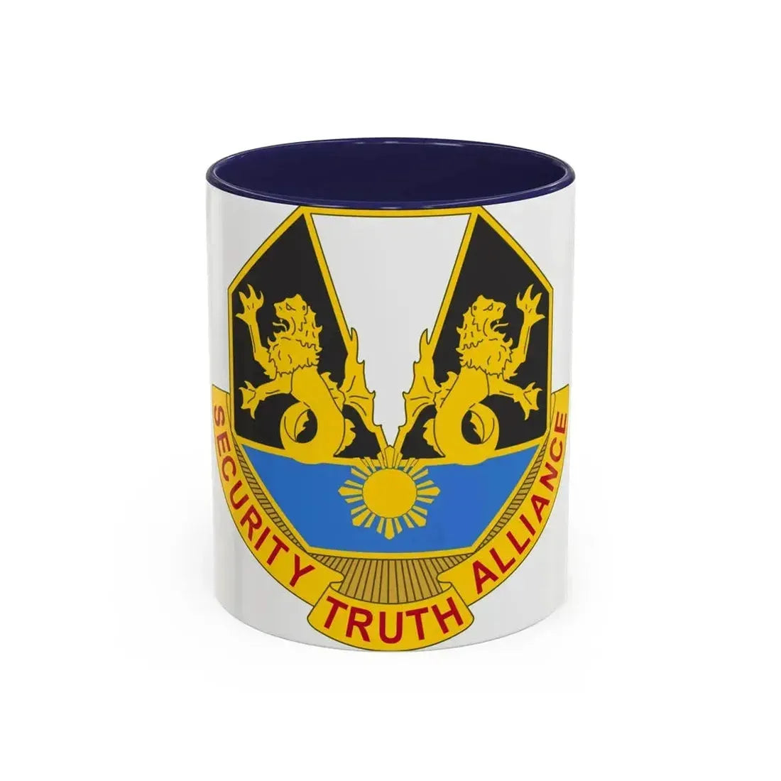 650 Military Intelligence Group 2 (U.S. Army) Accent Coffee Mug 11oz Navy - Go Mug Yourself