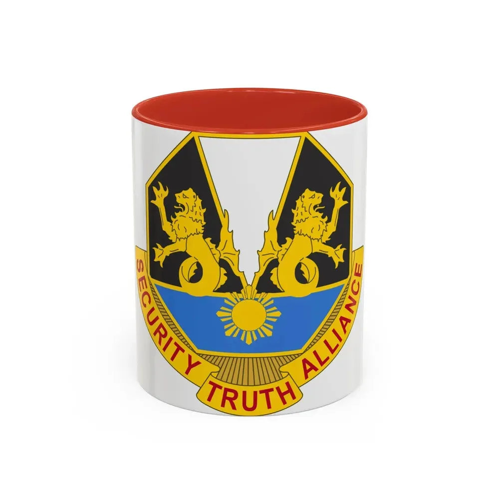650 Military Intelligence Group 2 (U.S. Army) Accent Coffee Mug 11oz Red - Go Mug Yourself