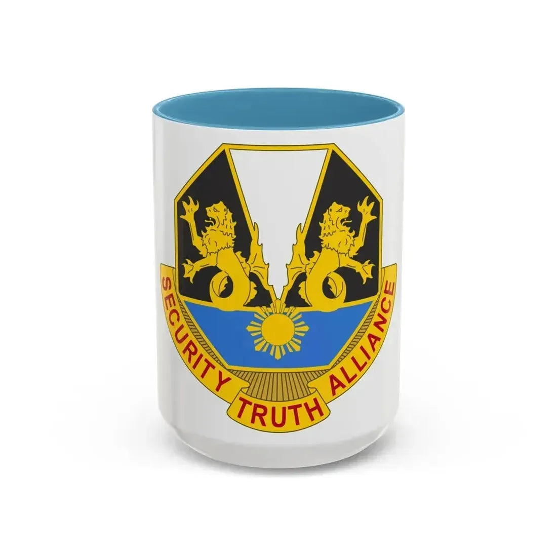 650 Military Intelligence Group 2 (U.S. Army) Accent Coffee Mug 15oz Light Blue - Go Mug Yourself