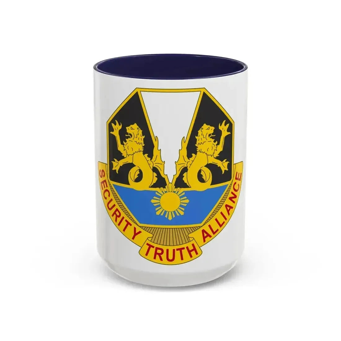 650 Military Intelligence Group 2 (U.S. Army) Accent Coffee Mug 15oz Navy - Go Mug Yourself
