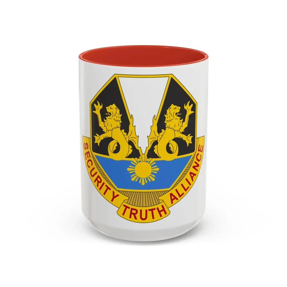 650 Military Intelligence Group 2 (U.S. Army) Accent Coffee Mug 15oz Red - Go Mug Yourself