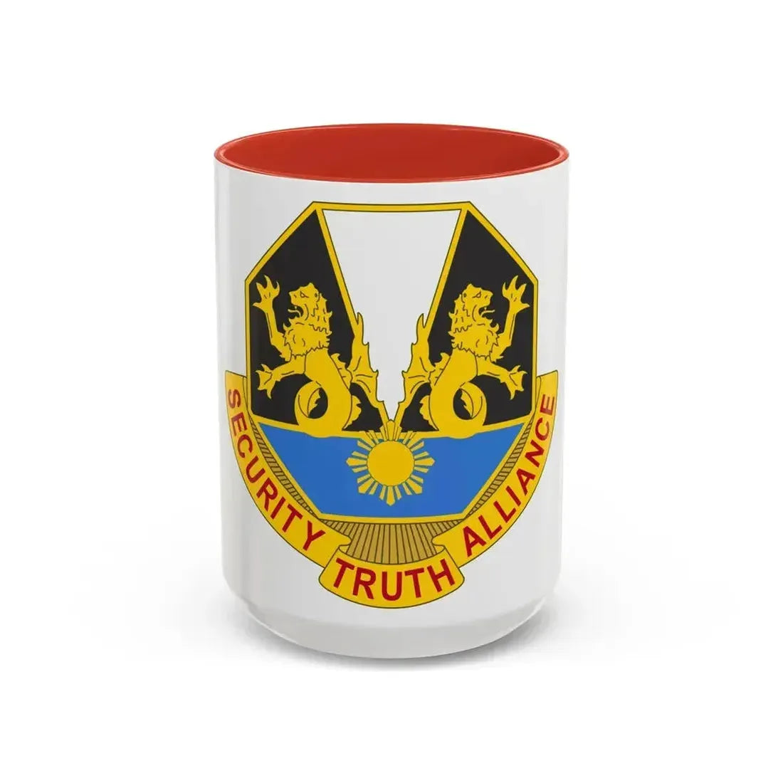 650 Military Intelligence Group 2 (U.S. Army) Accent Coffee Mug 15oz Red - Go Mug Yourself