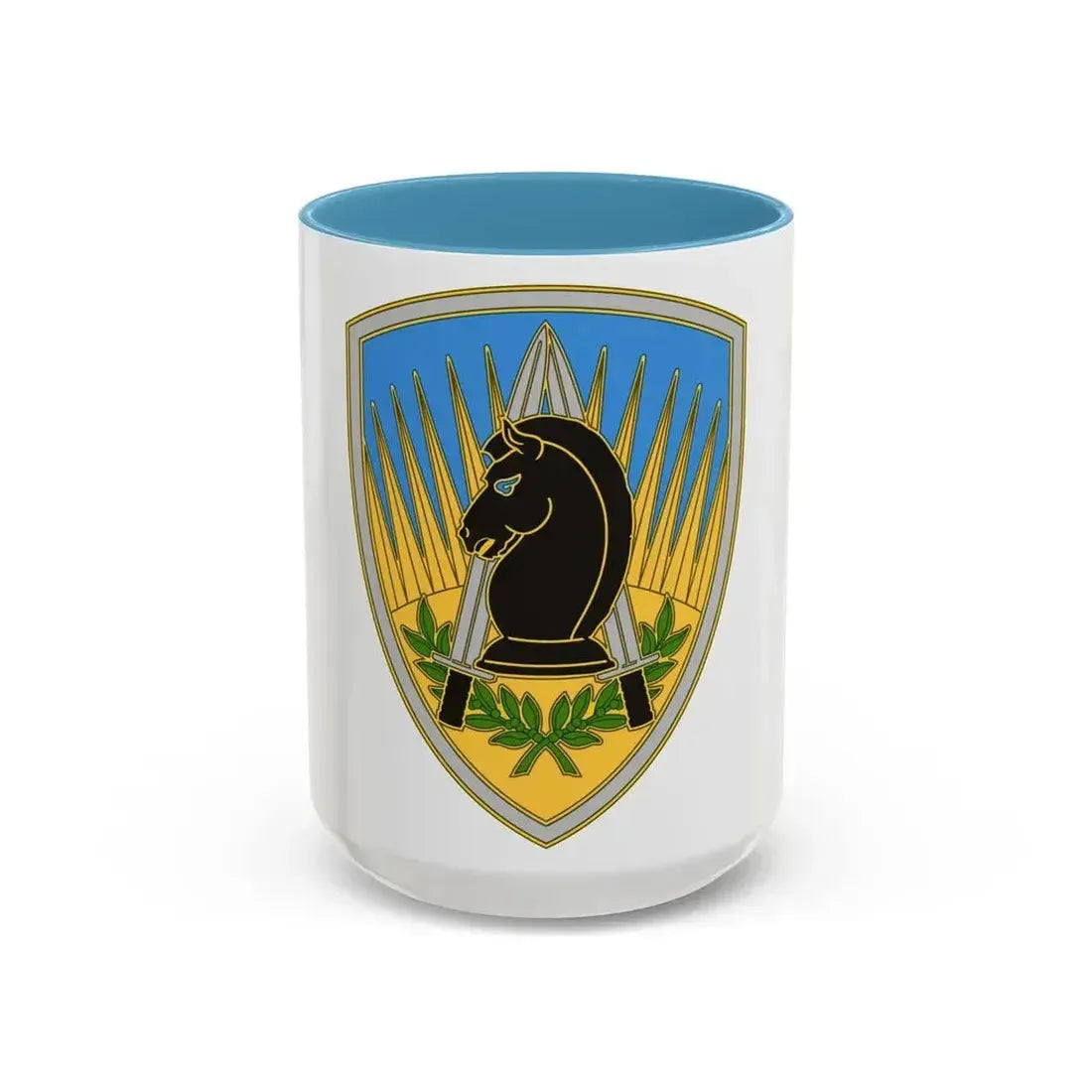 650 Military Intelligence Group 3 (U.S. Army) Accent Coffee Mug 15oz Light Blue - Go Mug Yourself
