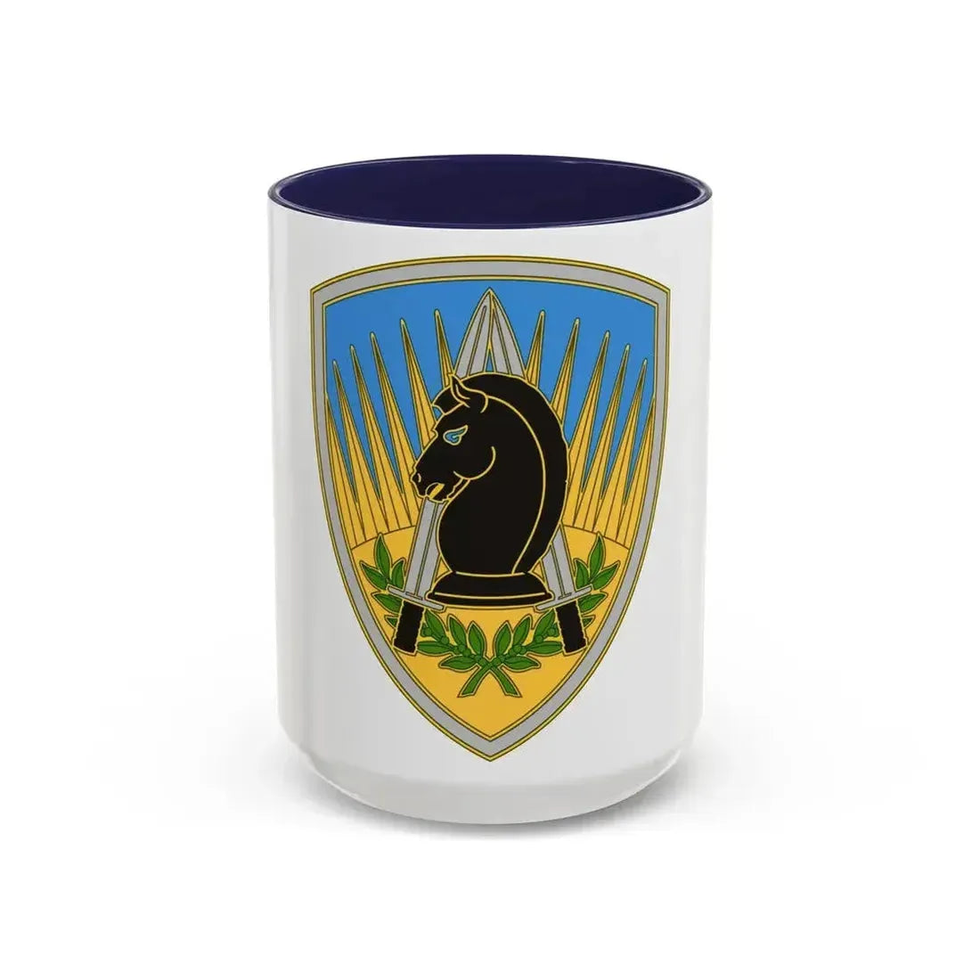 650 Military Intelligence Group 3 (U.S. Army) Accent Coffee Mug 15oz Navy - Go Mug Yourself