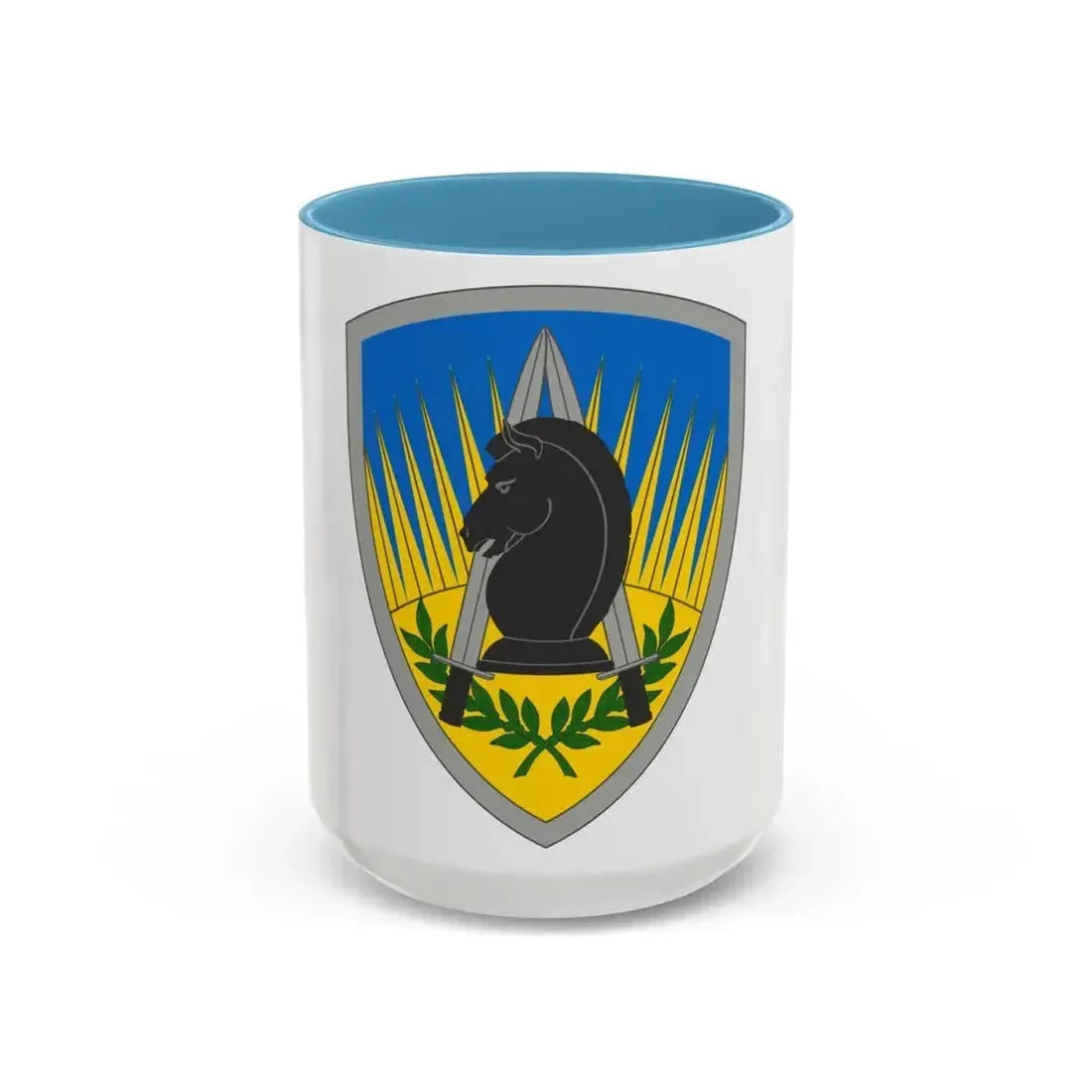 650 Military Intelligence Group (U.S. Army) Accent Coffee Mug 15oz Light Blue - Go Mug Yourself