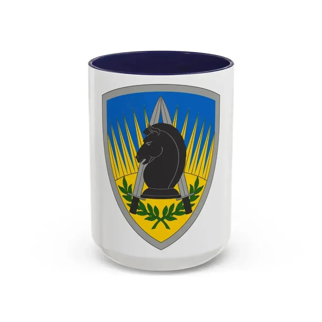 650 Military Intelligence Group (U.S. Army) Accent Coffee Mug 15oz Navy - Go Mug Yourself