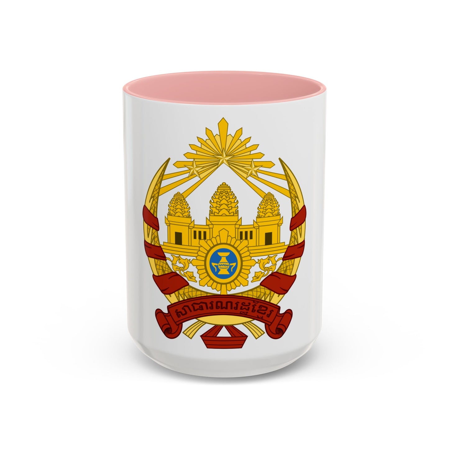 Coat of arms of the Khmer Republic - Accent Coffee Mug