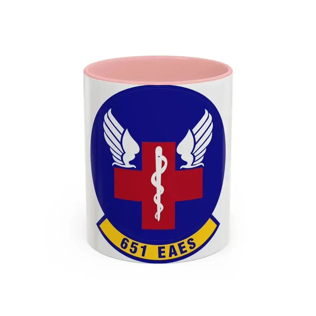 651st Expeditionary Aeromedical Evacuation Squadron (U.S. Air Force) Accent Coffee Mug 11oz Pink - Go Mug Yourself