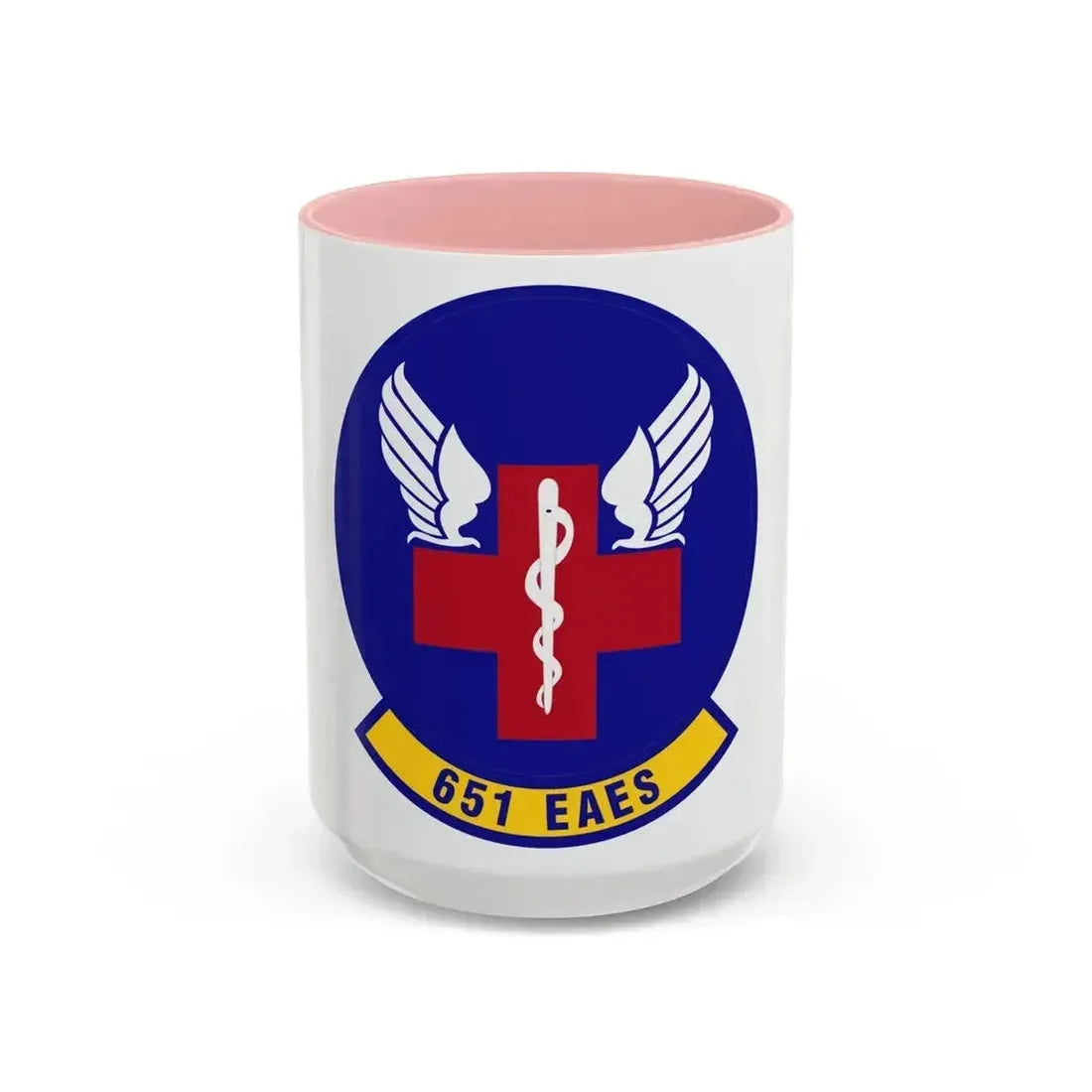 651st Expeditionary Aeromedical Evacuation Squadron (U.S. Air Force) Accent Coffee Mug 15oz Pink - Go Mug Yourself