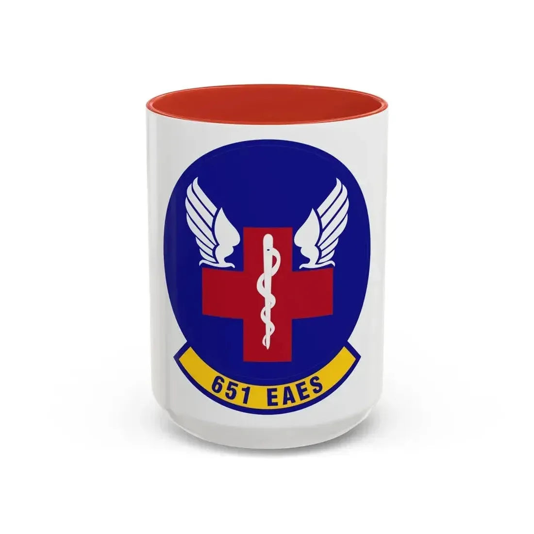 651st Expeditionary Aeromedical Evacuation Squadron (U.S. Air Force) Accent Coffee Mug 15oz Red - Go Mug Yourself
