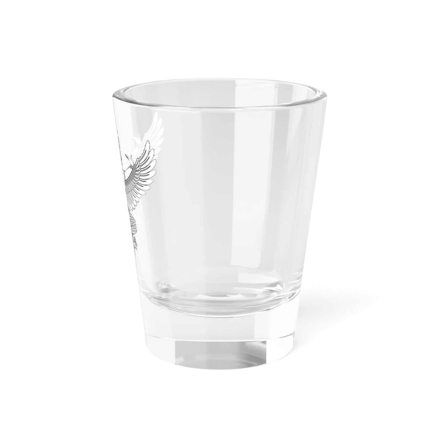 Garuda Emblem of Thailand Monochrome 2 (Thailand) (Coat of Arms) Shot Glass 1.5oz