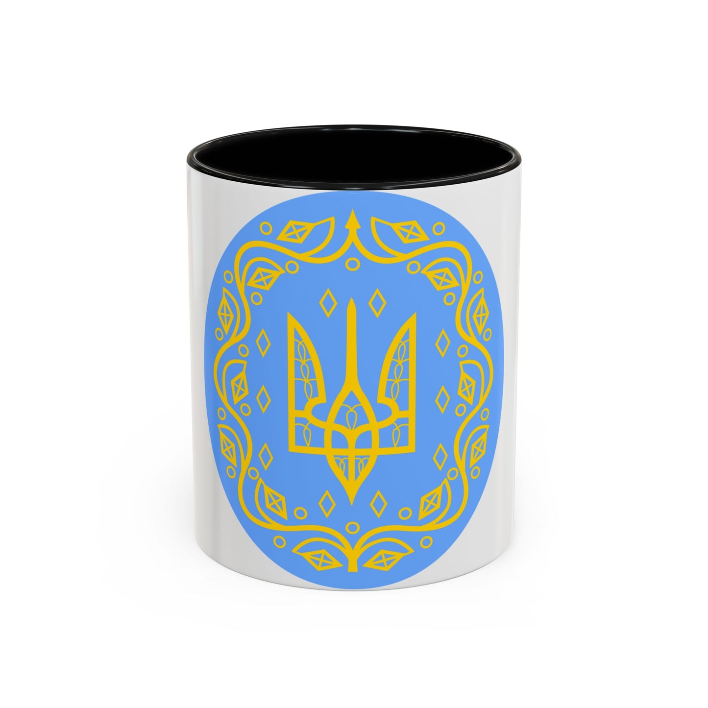 Coat of arms of Ukrainian People's Republic 2 - Accent Coffee Mug