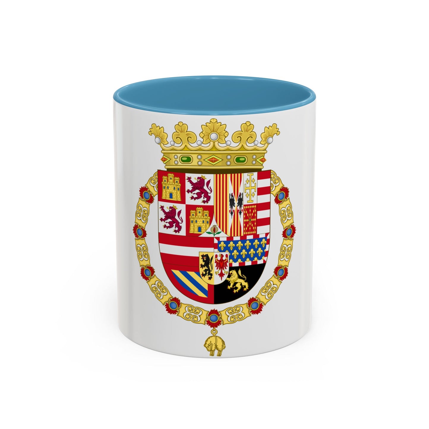 Coat of Arms of Philip II of Spain (1558-1580) - Accent Coffee Mug