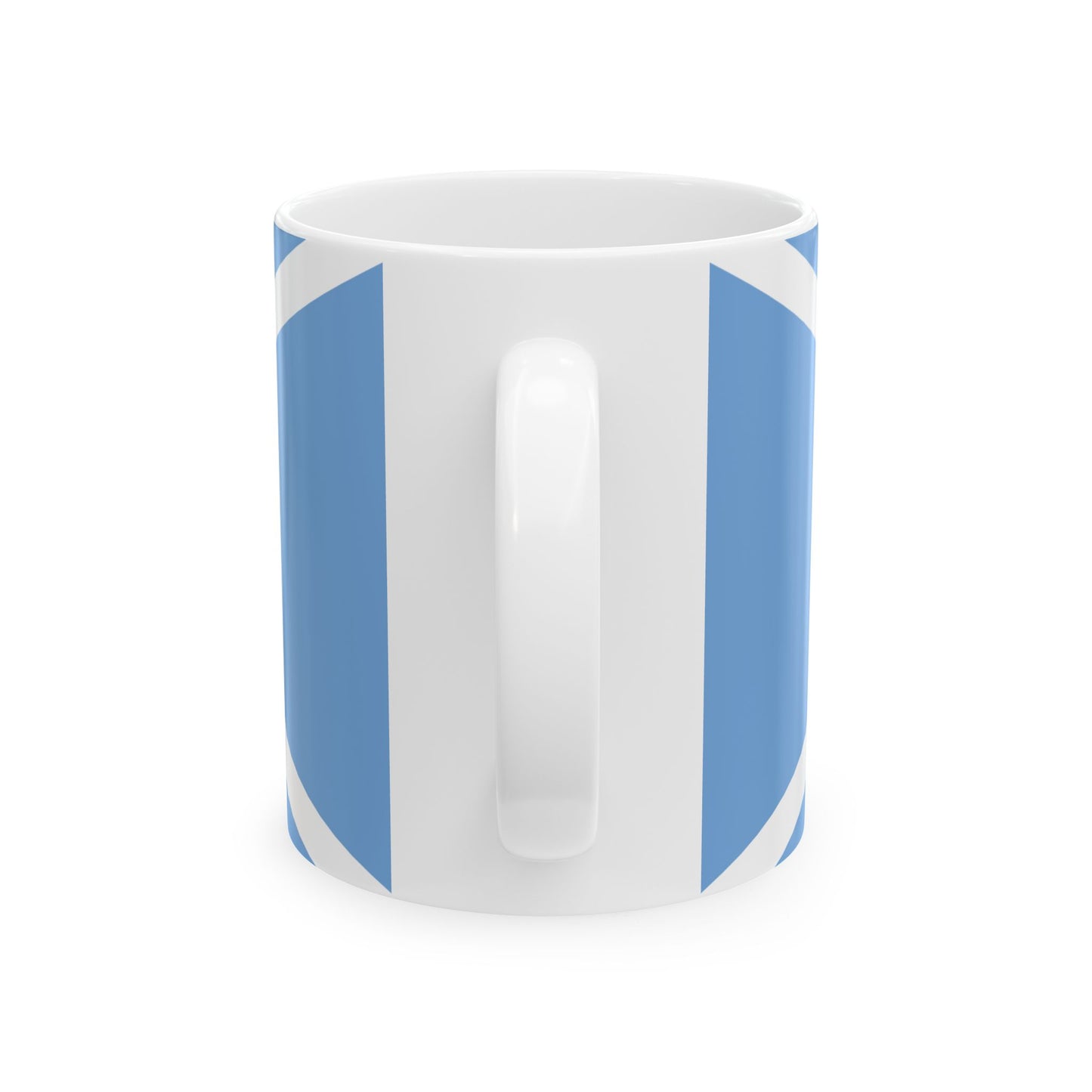 House flag of the Argentine Shipping Lines Company ELMA (Argentina) White Coffee Mug