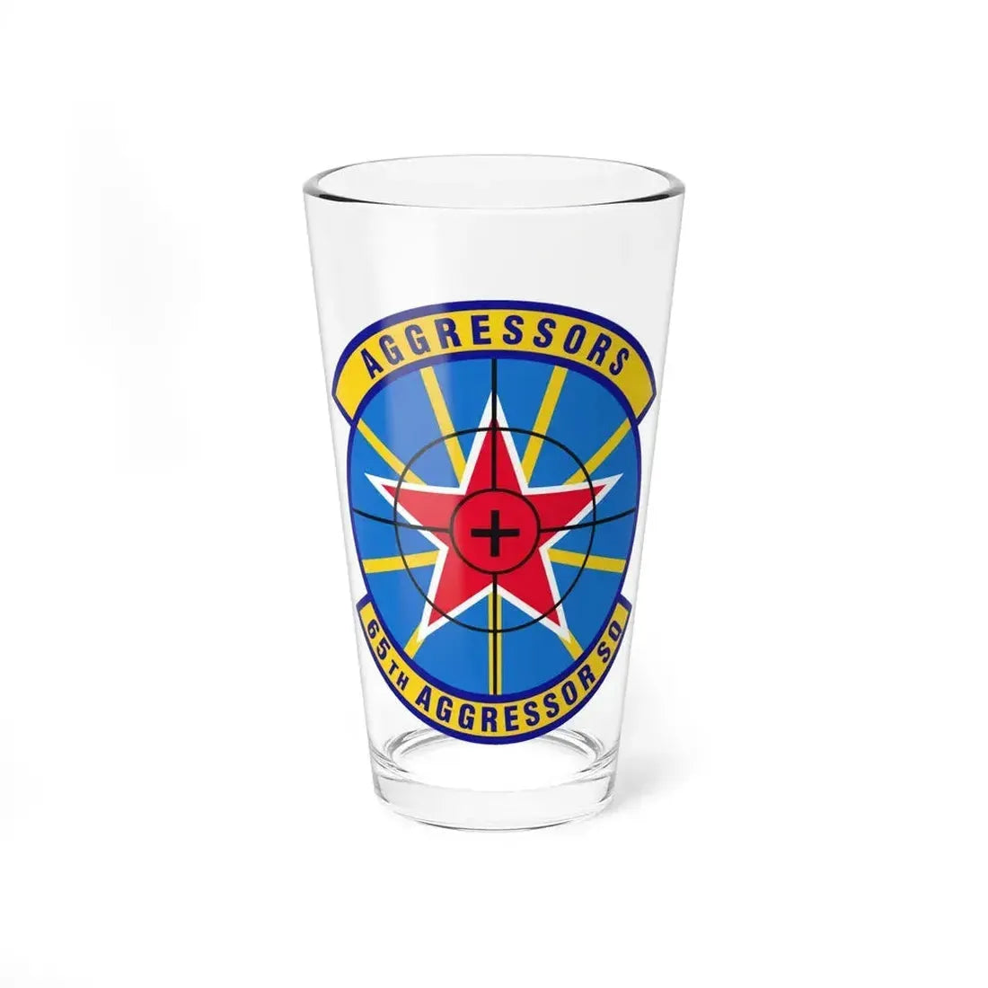 65th Aggressor Squadron (U.S. Air Force) Pint Glass 16oz 16oz - Go Mug Yourself