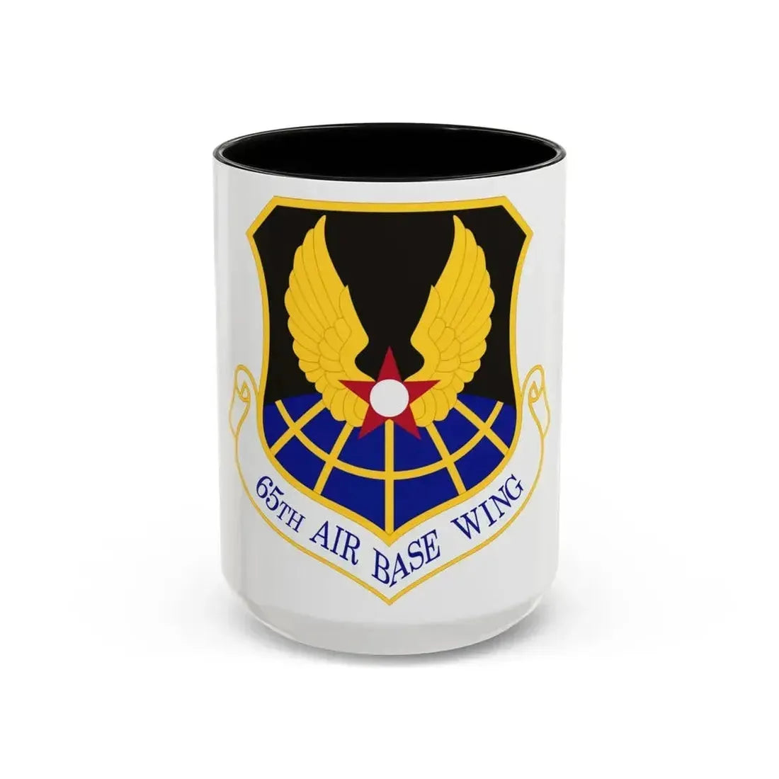 65th Air Base Wing (U.S. Air Force) Accent Coffee Mug 15oz Black - Go Mug Yourself