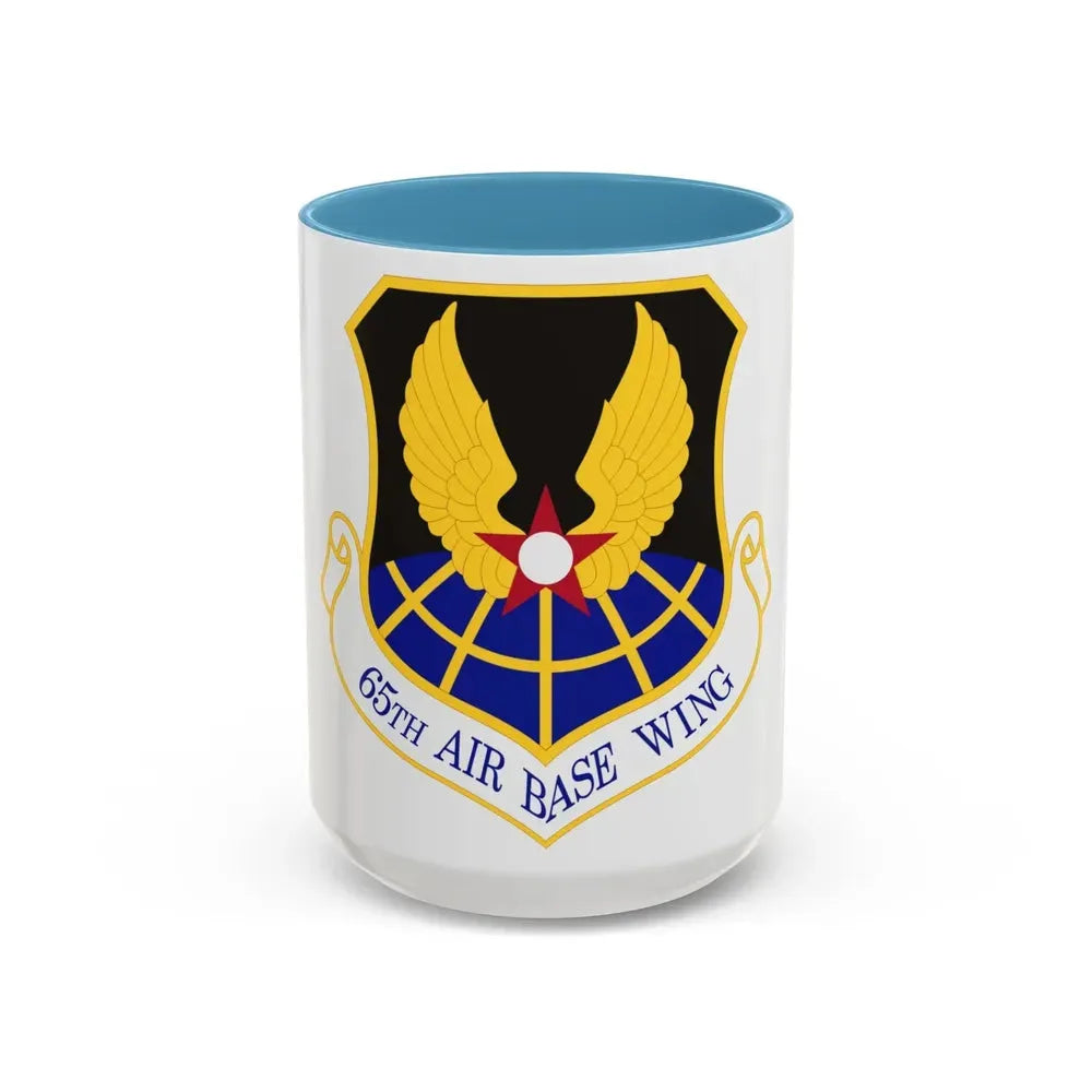 65th Air Base Wing (U.S. Air Force) Accent Coffee Mug 15oz Light Blue - Go Mug Yourself