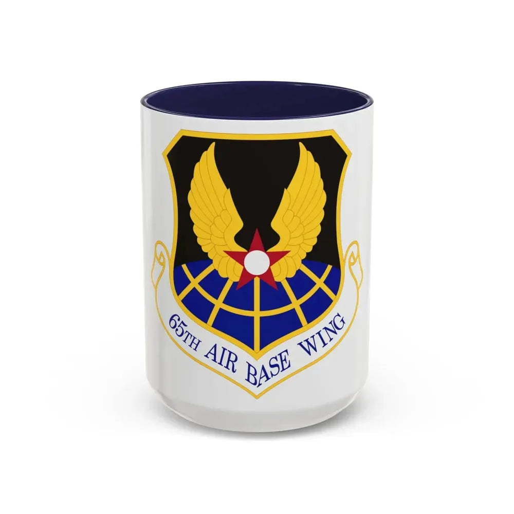 65th Air Base Wing (U.S. Air Force) Accent Coffee Mug 15oz Navy - Go Mug Yourself