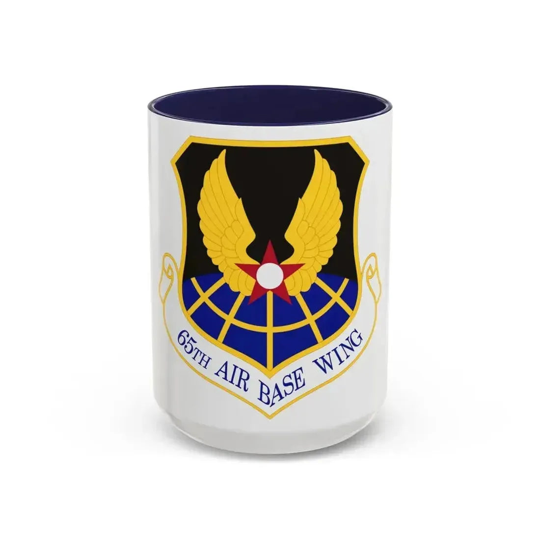 65th Air Base Wing (U.S. Air Force) Accent Coffee Mug 15oz Navy - Go Mug Yourself