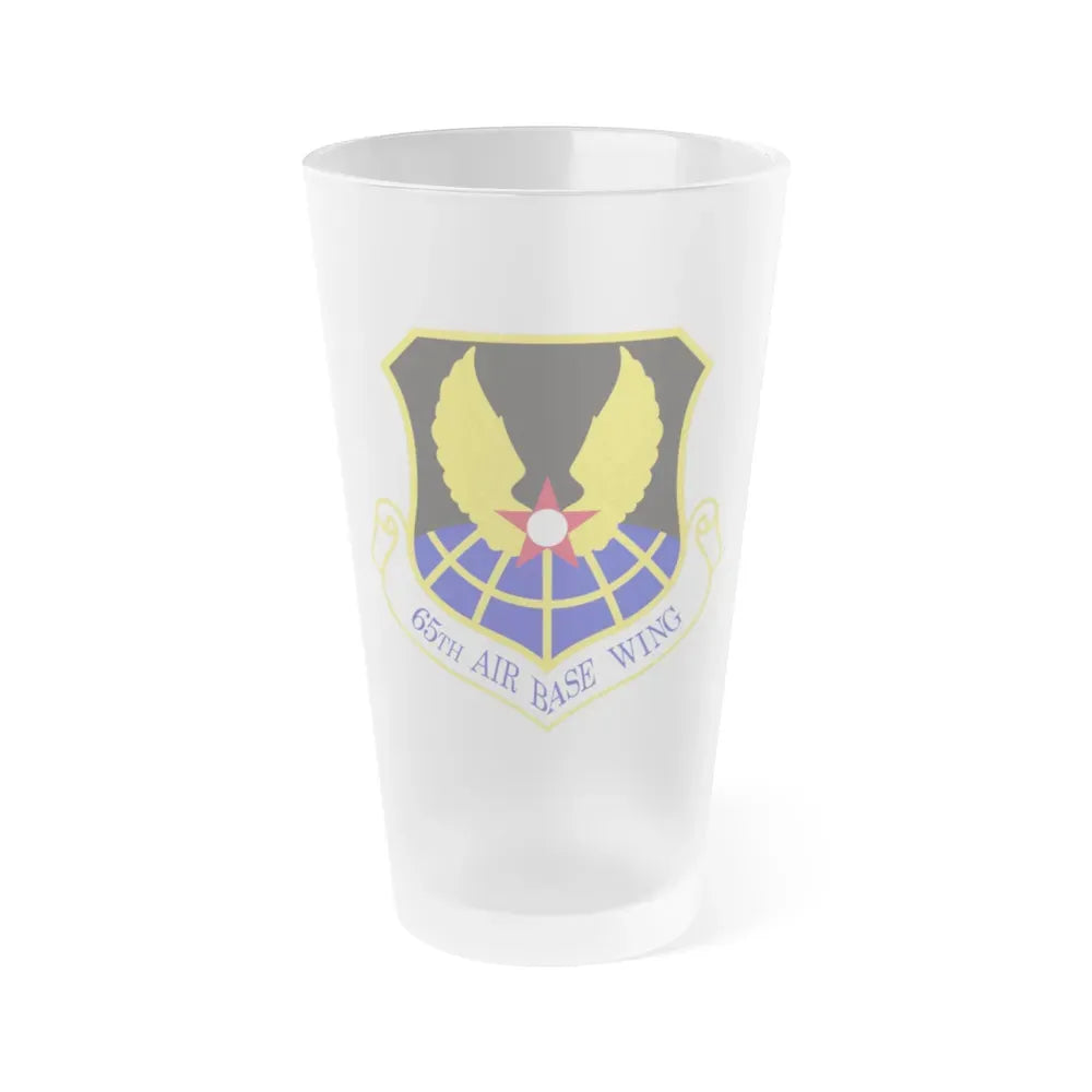 65th Air Base Wing (U.S. Air Force) Frosted Pint Glass 16oz Default Title - Go Mug Yourself